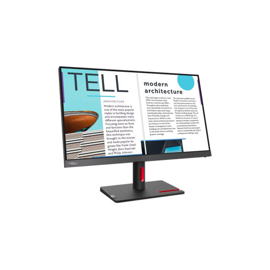 Монитор Lenovo ThinkVision S25e-30, 63E0KAT4EU, VA, 24.5 инча, FHD 1920x1080, Anti-glare, 16:9, 75Hz