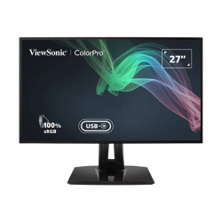 Монитор VIEWSONIC VP2768A-4K, 27 инча, 16:9, 3840x2160 UHD 4K, IPS LED, 2xHDMI, DisplayPort, USB