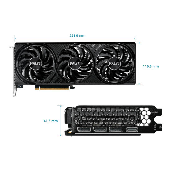 Видеокарта PALIT GeForce RTX 5060 Ti Infinity 3 OC, 16GB GDDR7, 128 bit, 1x HDMI 2.1b, 3x DP 2.1b, 3 Fan - NE7506TS19T1-GB2061S
