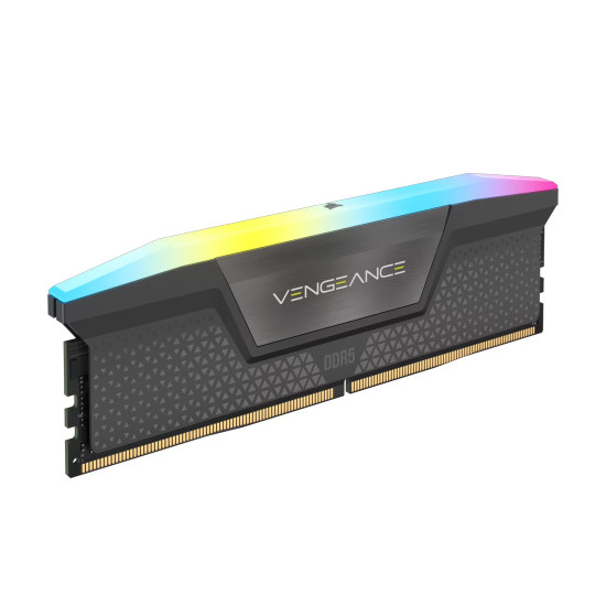 RAM памет Corsair Vengeance RGB, 32GB (2x16GB) DDR5, 6400MT/s, CL36, AMD Optimized, Kit of 2