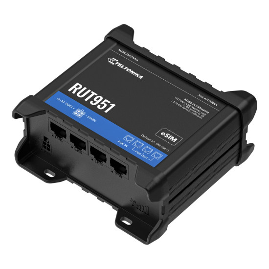 Рутер TELTONIKA NETWORKS RUT951 PoE+ for Industrial IoT Applications