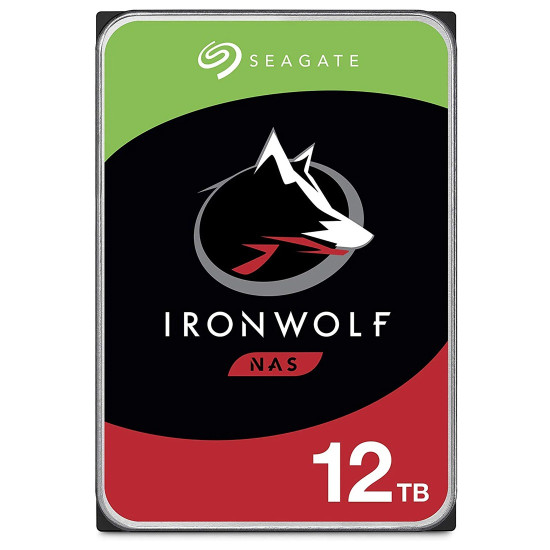 Вътрешен твърд диск SEAGATE IronWolf NAS, 12TB, 7200rpm, 256MB кеш, 3.5 инча