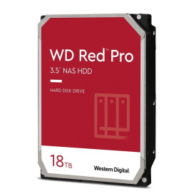 Вътрешен твърд диск Western Digital Red Pro, 18 TB, 3.5 инча, SATA 6 Gb/s, 512 MB кеш, Bulk