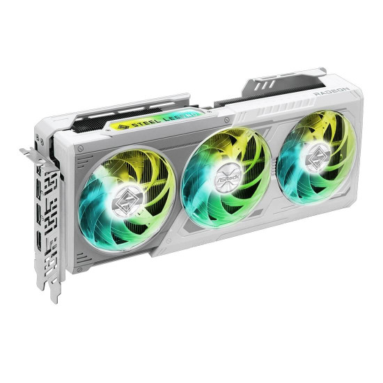 Видеокарта ASRock AMD Radeon RX 9070 XT Steel Legend, 16GB, 256-bit, 3xDP, 1xHDMI