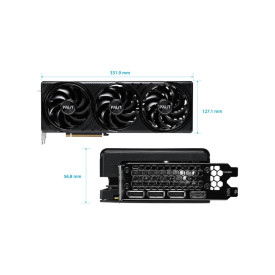 Видеокарта PALIT GeForce RTX 5080 Infinity 3, 16 GB GDDR7, 256-bit, 1 x HDMI 2.1b, 3 x DisplayPort 2.1b, 3 вентилатора