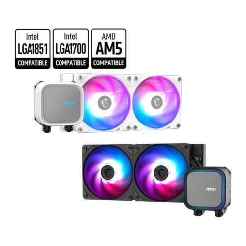 Водно охлаждане за процесор MSI MAG CORELIQUID A13 240, 2x120mm