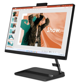 All-in-One компютър Lenovo IdeaCentre 3 22IAP7, 21.5 инча, Full HD, Intel Core i3-1215U, Intel UHD Graphics, 8GB DDR4, 256GB SSD, Black