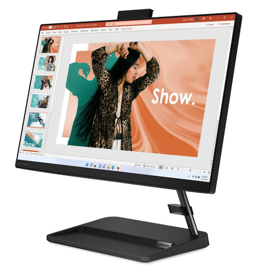 All-in-One компютър Lenovo IdeaCentre 3 22IAP7, 21.5 инча, Full HD, Intel Core i3-1215U, Intel UHD Graphics, 8GB DDR4, 256GB SSD, Black
