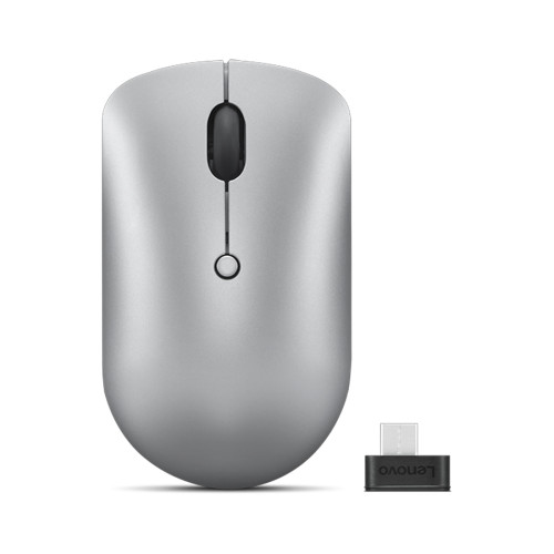 Безжична мишка LENOVO 540 USB-C Wireless Compact Mouse, Cloud Grey