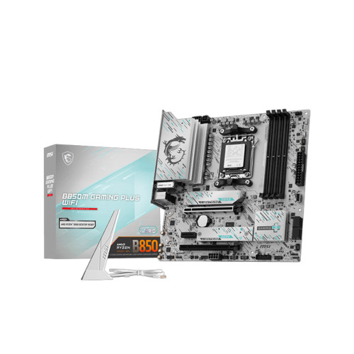 Дънна платка MSI B850M GAMING PLUS WIFI, mATX, AM5, DDR5, PCIe 5.0, Wi-Fi 7, 5G LAN, USB-C