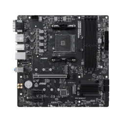 Дънна платка MSI PRO B550M-P, mATX, AM4, DDR4, 1 x PCIe 4.0 x16, 2 x M.2, HDMI, DisplayPort, VGA, 1G LAN, 7.1-канално аудио