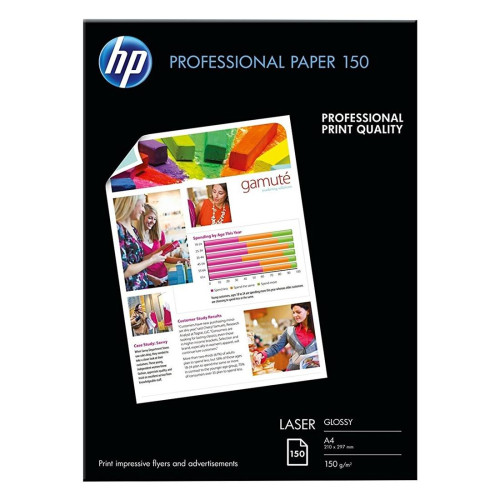 Хартия HP 150 Professional, 150 гр., A4, 150 листа, гланцирана