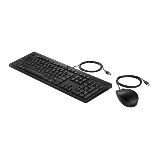 Комплект клавиатура и мишка HP 225 Wired Mouse and KB G2 (BG)