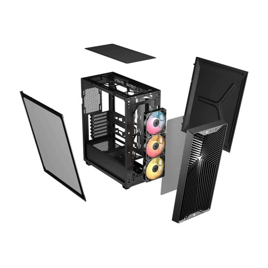 Кутия за компютър Corsair 3200D RS ARGB, Mid-Tower, Performance, Black
