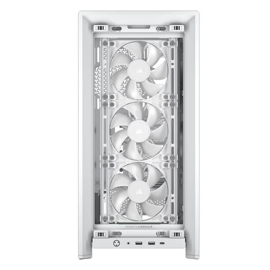 Кутия за компютър Corsair FRAME 4000D RS, Mid-Tower, White