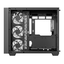 Кутия за компютър DeepCool CG530U 4F, Mid Tower, 2 x USB 3.0, 1 x USB Type-C Gen 2, 1 x Audio, Black