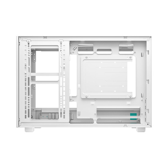 Кутия за компютър DeepCool CH260 WOOD , Mini Tower, 2 x USB 3.0, 1 x USB Type-C Gen 2, 1 x Audio, White