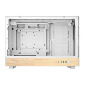 Кутия за компютър DeepCool CH260 WOOD , Mini Tower, 2 x USB 3.0, 1 x USB Type-C Gen 2, 1 x Audio, White