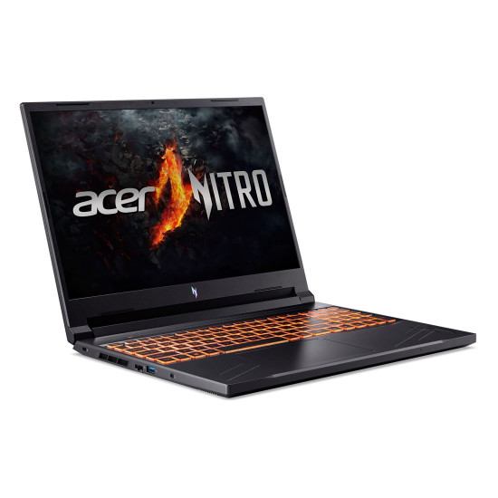 Лаптоп Acer Nitro V 17 AI ANV17-61-R016, 17.3 инча, FHD, AMD Ryzen AI 5 340, RTX4050 6GB GDDR6, 16GB RAM, 512GB SSD