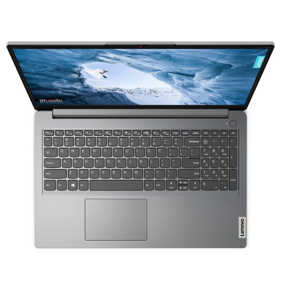 Лаптоп LENOVO IdeaPad 1, Intel Core i3-1215U, 15.6 инча, FHD, 8GB DDR4 RAM, 512GB SSD, Cloud Grey