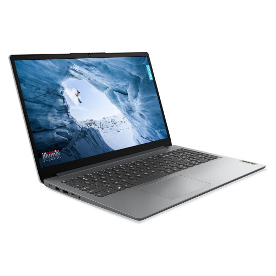 Лаптоп LENOVO IdeaPad 1, Intel Core i3-1215U, 15.6 инча, FHD, 8GB DDR4 RAM, 512GB SSD, Cloud Grey
