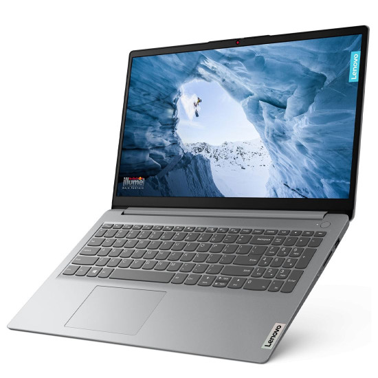 Лаптоп LENOVO IdeaPad 1, Intel Core i3-1215U, 15.6 инча, FHD, 8GB DDR4 RAM, 512GB SSD, Cloud Grey