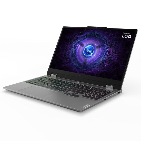Лаптоп LENOVO LOQ, Intel Core i5-13450HX, 15.6 инча FHD, 144Hz, 32GB DDR5, 1TB SSD, RTX 3050 6GB, Windows 11 Home, Luna Grey