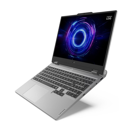 Лаптоп LENOVO LOQ, Intel Core i7-13650HX, 15.6 инча, Full HD, 144Hz, sRGB, 24GB DDR5, 512GB PCIe SSD, RTX 5050 8GB, Luna Grey