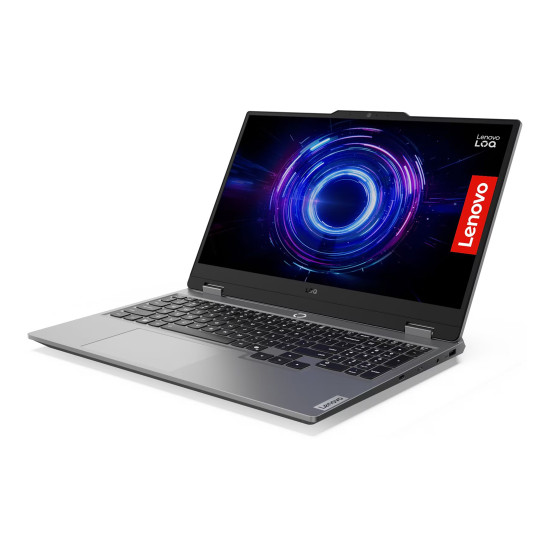 Лаптоп LENOVO LOQ, Intel Core i7-13650HX, 15.6 инча, Full HD, 144Hz, sRGB, 24GB DDR5, 512GB PCIe SSD, RTX 5050 8GB, Luna Grey