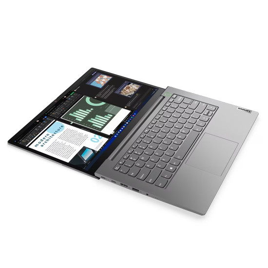 Лаптоп LENOVO ThinkBook 14 G4, Intel Core i3-1215U, 14 инча FHD, 8GB RAM, 256GB SSD, Windows 11 Pro, нарушена опаковка