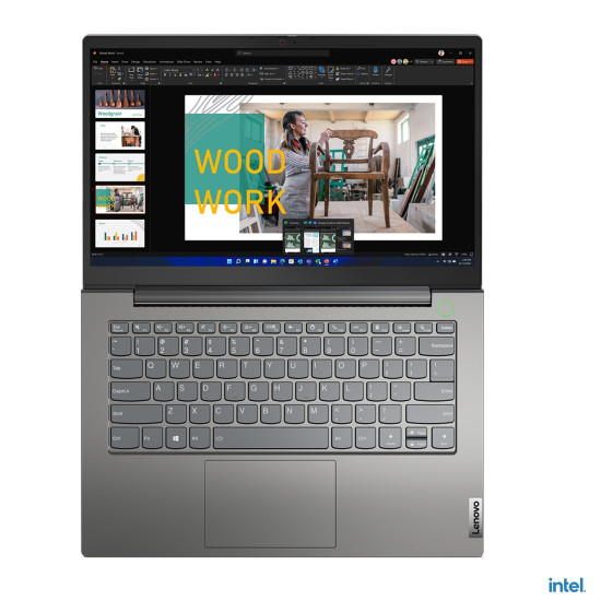 Лаптоп LENOVO ThinkBook 14 G4, Intel Core i3-1215U, 14 инча FHD, 8GB RAM, 256GB SSD, Windows 11 Pro, нарушена опаковка