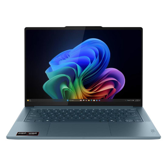 Лаптоп LENOVO Yoga Pro 7, AMD Ryzen AI 7 350, 14.5 инча, 2.9 K OLED, 500 NITS, 90 Hz, 32 GB DDR5x, 1 TB SSD, Tidal Teal
