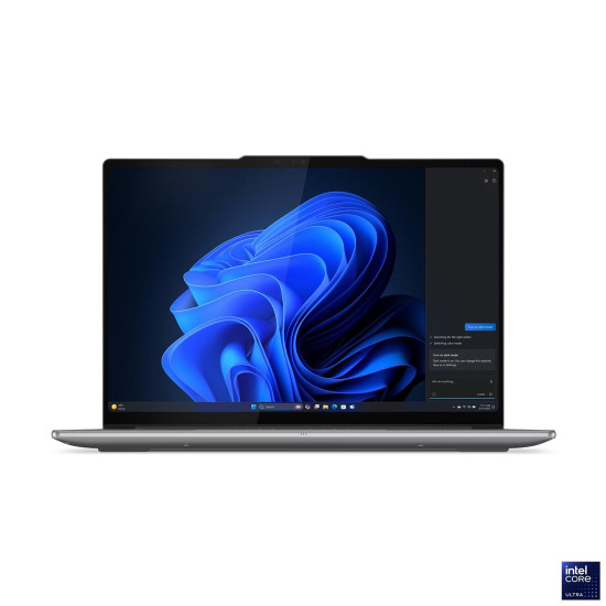 Лаптоп LENOVO Yoga Pro 7, Intel Core Ultra 7 255H, 14.5 инча, 3k OLED, 1000N, 120Hz, HDR, 32GB DDR5, 1TB SSD, Windows 11 Home, Luna Grey