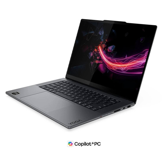 Лаптоп Lenovo Yoga Pro 7, NVIDIA N1X 675, 15.3 инча WQXGA OLED тъчскрийн, 165Hz, 64GB RAM, 1TB SSD, Windows 11 Home, Thunder Grey