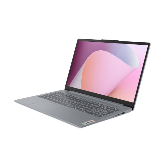 Лаптоп LENOVO IdeaPad Slim 3, AMD Ryzen 3 30, 15.6 инча Full HD, 300 нита, 16GB DDR5 RAM, 512GB SSD, Arctic Grey