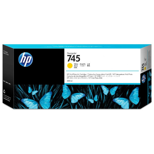 Мастило HP 745, F9K02A, Yellow