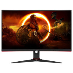 Монитор AOC C24G2AE/BK, 23.6 инча VA, FHD, 165Hz, 2x HDMI, 2x DP, VGA