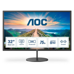 Монитор AOC Q32V4, 31.5 инча, IPS, 2560x1440, 75 Hz, HDMI, DisplayPort