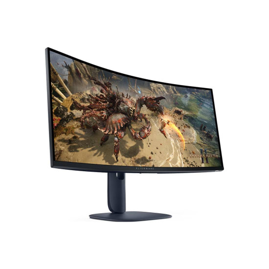 Монитор DELL Alienware AW3425DWM, WQHD 3440x1440, 34 инча, 180Hz, 1ms, 2xHDMI, 1xDP, Speakers