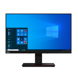 Монитор LENOVO ThinkVision T24t-20, 23.8 инча, IPS, Full HD 1920x1080, 16:9, 60Hz, 4ms, HDMI, DisplayPort, USB-C, 4xUSB-A