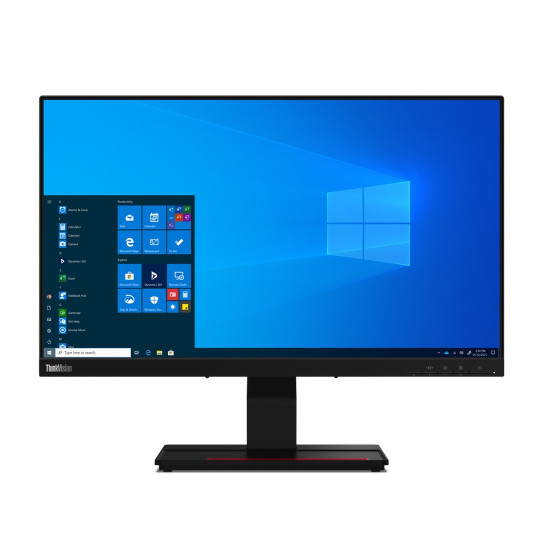 Монитор LENOVO ThinkVision T24t-20, 23.8 инча, IPS, Full HD 1920x1080, 16:9, 60Hz, 4ms, HDMI, DisplayPort, USB-C, 4xUSB-A