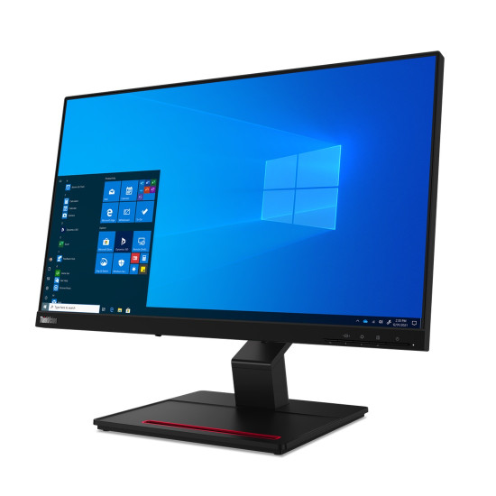 Монитор LENOVO ThinkVision T24t-20, 23.8 инча, IPS, Full HD 1920x1080, 16:9, 60Hz, 4ms, HDMI, DisplayPort, USB-C, 4xUSB-A