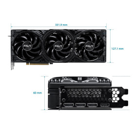 Видеокарта PALIT GeForce RTX 5070 Ti GamingPro V1, 16GB GDDR7, 256 bit, 1x HDMI 2.1b, 3x DP 2.1b - NE7507T019T2-GB2031Y