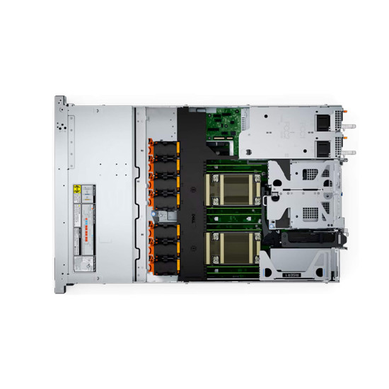 Сървър Dell PowerEdge R660xs Rack, Intel Xeon Scalable, DDR5, до 10 NVMe, RAID, iDRAC9, USB 4, 2U