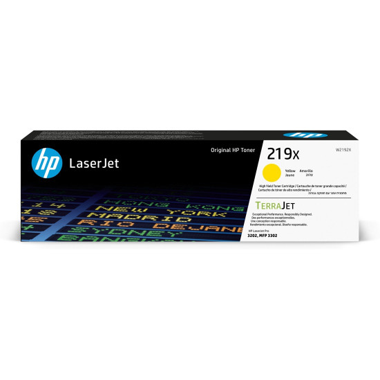 Тонер касета HP 219X, W2192X, Yellow