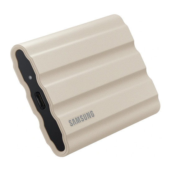 Външен SSD диск SAMSUNG Portable T7 Shield 2TB, USB 3.2 Gen 2, IP65, бежов