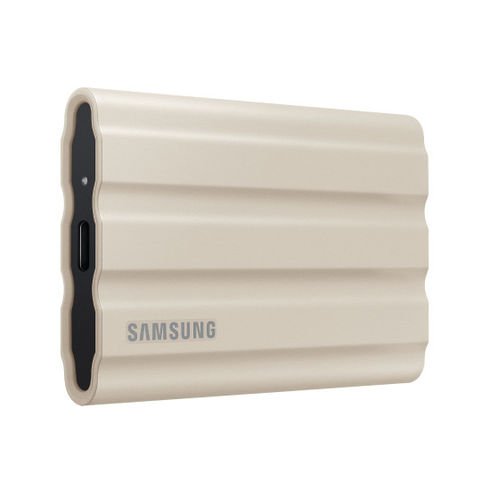Външен SSD диск SAMSUNG Portable T7 Shield 2TB, USB 3.2 Gen 2, IP65, бежов