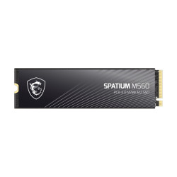 Вътрешен SSD диск MSI Spatium M560, PCIe Gen5 x4, M.2 2280, 2TB, 3D NAND, 10300MB/s четене, 8700MB/s запис