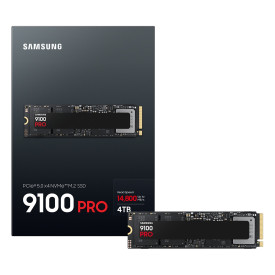 Вътрешен SSD диск SAMSUNG 9100 PRO, NVMe, M.2, 4TB, PCIe 5.0, 14.800 MB/s Read, 13.400 MB/s Write