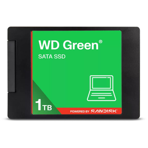 Вътрешен SSD диск WESTERN DIGITAL Green, 1TB, SATA3 6 Gb/s, 2.5 инча